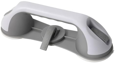 Duschgriff, Saugnapf-Dusch-Haltegriff, abnehmbarer Griff, Handläufe, Badezimmer-Zubehör für Erwachsene, Senioren, Behinderte, Zuhause, Wohnung, Hotel, Badewanne, WC, 29,9 x 8,9 cm