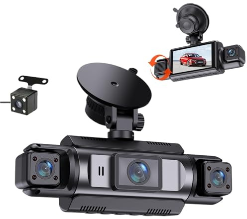 Caméra embarquée pour Voiture, Cam WiFi HD avec Vision Nocturne Infrarouge Et Connectivité pour Smartphone,pour Les Voitures