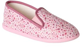 Vertbaudet Hausschuhe Mädchen mit Blumenprint, Made in France