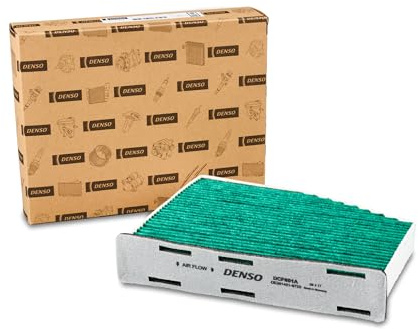 DENSO ClearAir+ Innenraumfilter (Teilenummer DCF801A) 5-lagige Filterung mit antibakteriellem Schutz, entfernt bis zu 99% aller Bakterien und Viren