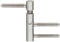 Gedotec Türscharnier Zimmertür Einbohrband steigend Türband Variant 5450 | Anschlag: DIN links | Tragkraft bis 40 kg | Metall vernickelt | MADE IN GERMANY | 1 Stück - Scharnier Innentüren & Holztüren