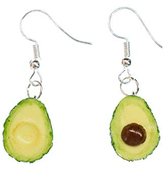 Miniblings Avocado Ohrringe Miniblings Früchte Frucht Sommer Party Guakamole 3D