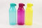 TUPPERWARE To Go Eco Quader Ökoflasche 500 ml dunkel türkis+gelb+ dunkel pink 29747