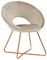 Duhome Esszimmerstuhl Schminktisch Stuhl Wohnzimmerstuhl Samt Sessel Küchenstuhl Polsterstuhl mit Gold Metallbeine, Beige