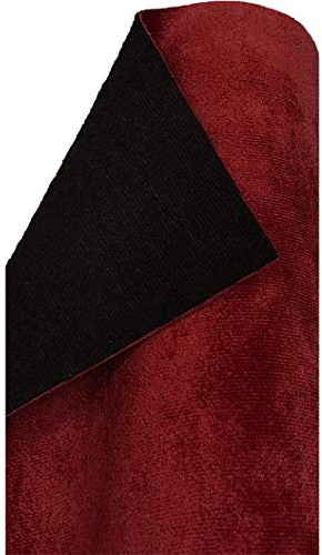 A-Express Samtstoff Faux Wildleder Stoff Dekostoff Kostümstoff Modestoff Stoff zum Nähen und Dekorieren Samt Material Meterware - Kastanienbraun Halber Meter 50cm x 145cm