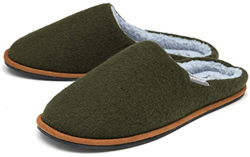 DUNLOP Mens Julian Mule Slippers MTO - Khaki - UK 12