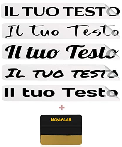 Testo adesivo personalizzato | Lettering, finestra, pubblicità, barca, bicicletta, computer, auto, porta, muro o cassetta postale | Sticker personalizzato