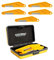 MusicNomad MN673 5 pc. Diamond Coated Bass Nut Slotting File Set, with Storage Case
