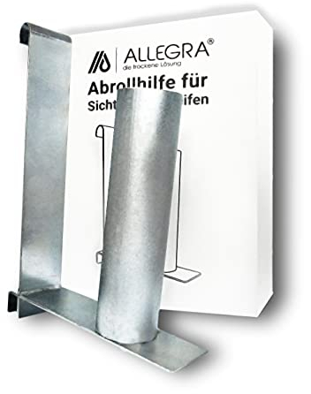 ALLEGRA Abrollhilfe für Sichtschutzstreifen Abroller Montagehilfe NEUES Modell für PVC Doppelstabmattenzaun Zaun Garten Sichtschutz Zaunfolie