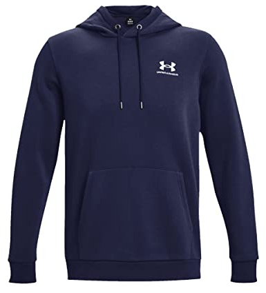 Under Armour Mens Fleece Tops Men's Ua Essential Fleece Hoodie, MDN, 1373880-410, 3XL