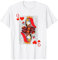 Königin der Herzen Spielkarte Shirt Frau Matching T-Shirt