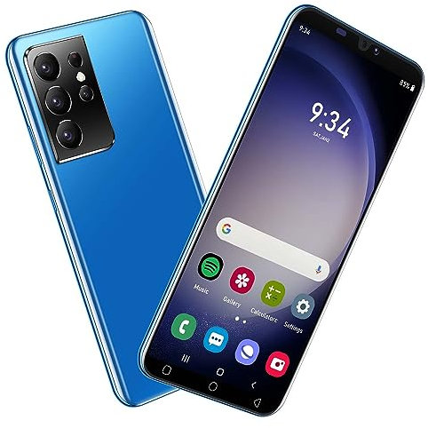 McMgc Telefono Economico, Schermo IPS da 5,0 pollici, 16 GB, Espandibile fino a 128 GB, Android 9.0, Doppia SIM e Doppia Fotocamera, Supporto Bluetooth, WiFi, GPS 3G Smartphone (S21U-Blue)