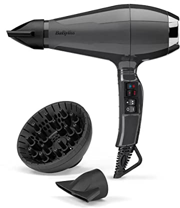 BaByliss Smooth Air Pro 2200W Hair Dryer Black Salon Professional 6719U