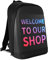CRGANGZY Rucksack Laptop Tasche Smart Wireless Wifi App Steuerung Schultasche LED Display Bildschirm Werbelicht Werbetafel Rucksack, Schwarz