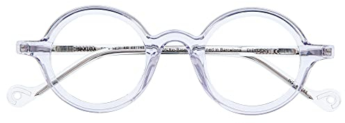 DIDINSKY Gafas de Lectura o Presbicia Graduadas Anti bluelight Anti Luz Azul para Hombre y Mujer. Montura de Acetato y Cristales Anti-reflejantes. Crystal +2.5 – DISAKURA