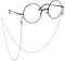 WLLHYF Glasses Chain for Women Pearl Chain Glasses Rope 1 PC Strap Holder Around Neck Women's Sun Reading Eyeglass Chain Hanger Face Mask Lanyard Necklace