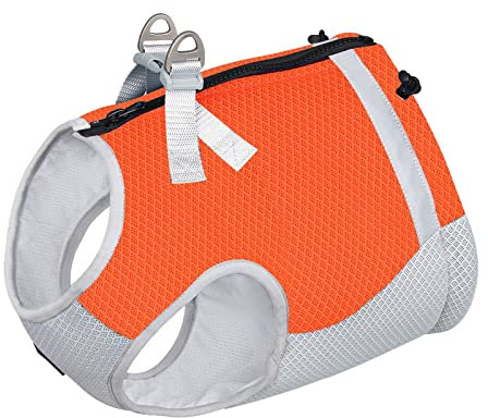 1 Stück Sommer-Hundeweste, sofortige Hundekleidung, atmungsaktives Hundekostüm für Spaziergänge, Hunde-Shirts, Sommer-Tanktop, Eisweste für kleine Hunde, Katzen, Spaziergänge, Zubehör (Orange, S)
