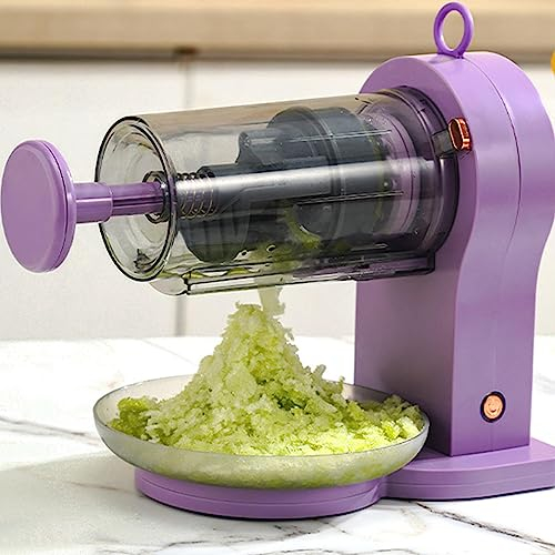 HLGKBY Tritaghiaccio Portatile e Macchina per Ghiaccio Tritato con 2 Stampi per Cubetti di Ghiaccio, Tritaghiaccio Elettrico di Alta qualità e Macchina per Coni di Neve, Tritaghiaccio