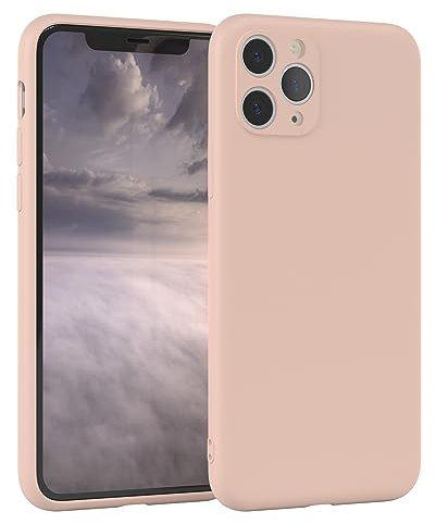 EAZY CASE - Silikonhülle für iPhone 11 Pro Hülle Silikon Case Rosa weich stoßfeste Handyhülle iPhone 11 Pro Schutzhülle mit Kameraschutz Dünn Premium Schutz Cover TPU Phone Bumper in Altrosa Pastell