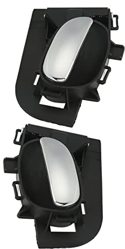 1 Paire de Poign¨¦es de Porte Int¨¦rieures de Voiture pour 206 207 - Mat¨¦riau ABS - Installation Non Destructive - Conception 1: 1 - Avant et Arri¨¨re - Noir