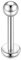 Cizme 925 Silber Lip Perforiert 16g 10mm Labor Lip Bar Knorpel Ohrringe Körper Schmuck