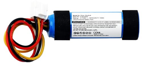 Fayerkar Convient pour [Harman/Kardon] Onyx Studio4, anneau satellite, 4 batteries audio, batteries ICR2265 (3000 mAh ; 3,7 V)