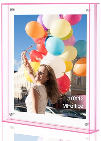 MFoffice 25,4 x 30,5 cm Bilderrahmen, atemberaubende Farben, Acryl-Bilderrahmen, Verwendung als 25,4 x 30,5 cm, 25,4 x 30,5 cm, 20,3 x 25,4 cm, Rosa