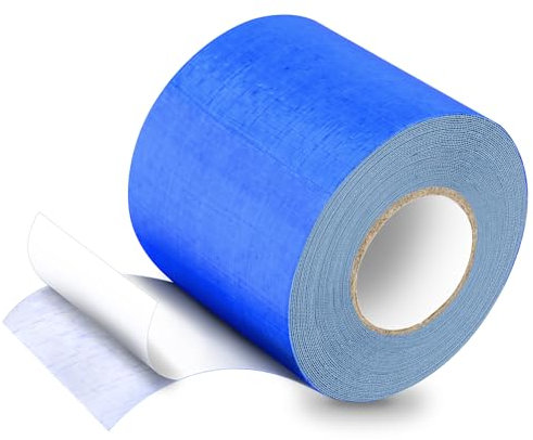 HONGTAISHENG Nastro di Riparazione per Teloni in Tessuto, Toppe per Teloni, Nastro per Teloni, PE, 10M*8CM, per Teloni per Camion, Tende da Sole, Tende, Blu