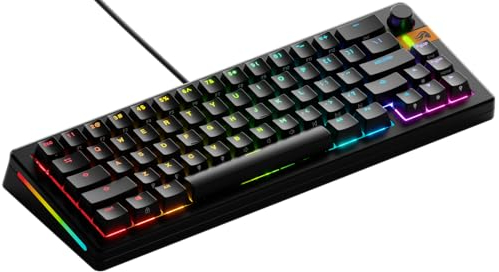 Glorious Gaming - GMMK 3 Rapid Trigger Keyboard, Hall Effect, 8K Polling Rate, MX Mechanical & Magnetic Switches, Hotswappable 65% Keyboard, Modular Gasket System, Doubleshot PBT keycaps (Black)