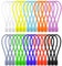 USENG Set di 30 pezzi di Avvolgicavo Magnetico in Silicone da 19 cm, Raccogli Cavi, Proteggi Cavo Cellulare, Cable Organizer, Fascette Cavi,Colorato Regolabile de Fascette Silicone,Fermacavo Magnetico