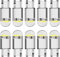 SIGANDG10 Pieces T10 W5W LED 194 Ampoule voiture 12V 6000k(Blanc)COB Ampoule de Remplacement,168 Ampoule LED,2825 T10 Ampoule LED W5W,LED Interior Car Lights,Ampoule W5W LED,Ampoules LED Pour Voiture