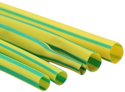 BCOMFY 1M Gelb Grün Dia 1 2 3 4 5 6 7 8 10 12 14 16 20 25 30 40 50 Mm Schrumpfschlauch 2:1 Polyolefin Thermische Kabel Hülse Isolierte(8mm x 1 Meter)