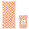 Dock & Bay Strandhandtuch - Schnell trocknende Mikrofaser, ohne Sand - Kompakt, Leicht - 100% recycelt - Inklusive Beutel - Groovy Check, Large (160x90cm, 63x35)