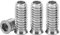 Drenky ‌40 Pièces M6 écrou Hexagonal Fileté‌, Insert Fileté Bois‌ M6 X 25mm ‌écrous à Visser ‌Argent Manchons à Visser‌ Galvanisés pour Meubles en Bois