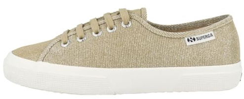 Superga Damen Sneaker Low 3750 Jersey Lame Leggera Gold 39