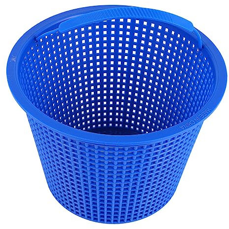 POPETPOP Panier De Piscine Filtrant Anti-Obstruction en Plastique Bleu Plat pour Système De Pompe De Piscine Entretien Facile Et Nettoyage