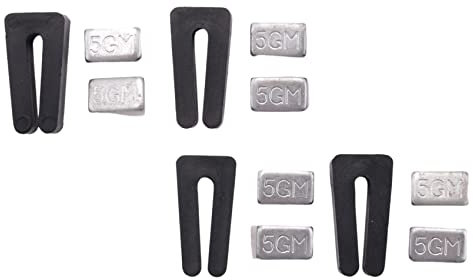 Dcluluwe Juego de 4 Juegos de Equilibrio de Aspas de Ventilador de Techo el Kit de Equilibrio de Peso del Ventilador Incluye Clip de Equilibrio y Peso de 5 de Metal Autoadhesivo