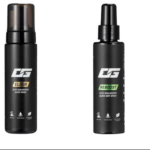 One Glove Goalkeeper Care Bundle, Elixir Glove Wash and Reboost Grip Spray