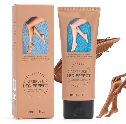 Fondotinta per il corpo, 118 ml, impermeabile, copertura completa, correttore per tatuaggi, cicatrici e impurità della pelle su corpo e gambe (grano)