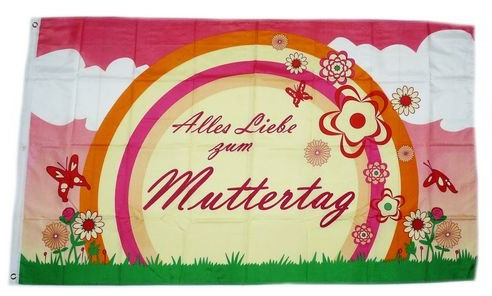 Fahne/Flagge Alles Liebe zum Muttertag 90 x 150 cm