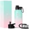 Edelstahl Trinkflasche mit Ausgussdeckel - 950ml 3 Deckel - Auslaufsicher Thermosflasche - Metall Wasserflasche Doppelwandig Isoliert BPA-freie fur Sport Schule Fitness Camping