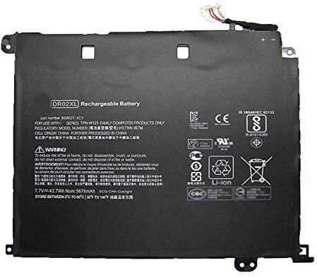 7xinbox DR02XL 43.7Wh 5676mAh Batterie Remplacement pour HP Chormebook 11 G5 Series X9U05UT HSTNN-IB7M HSTNN-LB7M TPN-W123 859027-121 859027-421 859357-855 Chromebook 11-v000 11-V050SA 11-V051SA