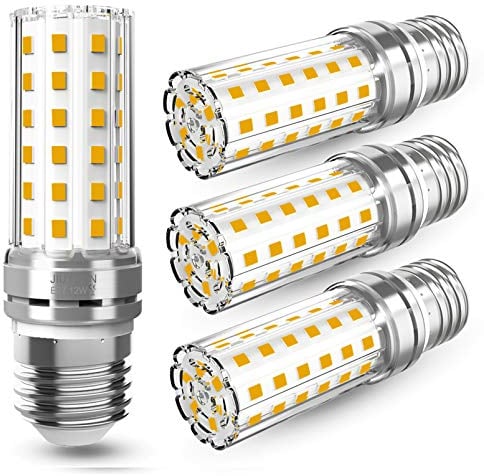 4 Pezzi 12W LED E27 Lampadine LED di mais, 100W equivalenti a incandescenza, Luce Bianca Calda 3000K 1450LM, CRI>80+, non dimmerabile, Nessun Sfarfallio, Edison mais Lampadina