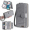 Yidai-Silu 2 in 1 Hülle für iPhone 11 Leder Schutzhülle 【Abnehmbar, Mutil-Funktion, Drehbar Kartenfach】 Magnet Handyhülle Kunstleder Flip Case Geldbeutel für iPhone 11 - Grau