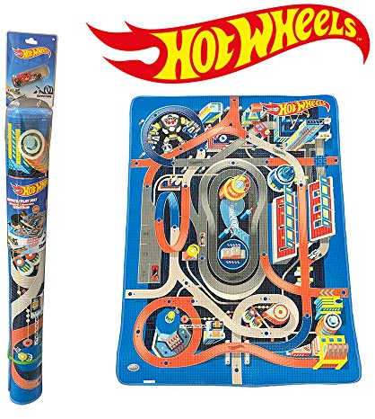 ODS 42025 Tappeto Gioco Arredo Hot Wheels Teppich 120 x 90 cm, Media