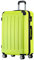 BEIBYE Hartschalen-Koffer Trolley Rollkoffer Reisekoffer Handgepäck 4 Rollen (M-L-XL-Set) (Gruen, XL)