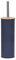 TENDANCE Brosse WC avec Support en métal Bleu et Couvercle Bambou