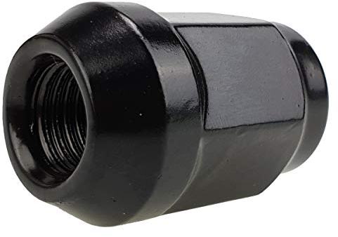 Radmutter Mutter Satz 1/2 Zoll 20 UNF SW19 Kegel kompatibel mit Dodge Jeep Mustang GT (1/2 20 UNF, Black, 1)