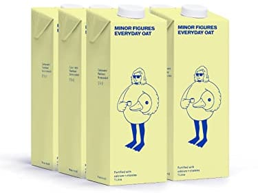 Minor Figures Everyday Oat Drink, 6 x 1L, Made in The UK, Fortified with Vitamins & Minerals, Plant-based, Vegan, Non-GMO, No Added Sugar, Shelf Stable.