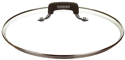 KASANOVA Coperchio in Vetro con valvola per Vapore - Coperchio - New Petra Dark (Coperchio, 28 cm)
